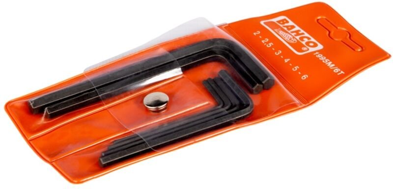 Bahco Sechskant-Winkelschraubendreher-Satz, metrisch, phosphatiert - 6-tlg.