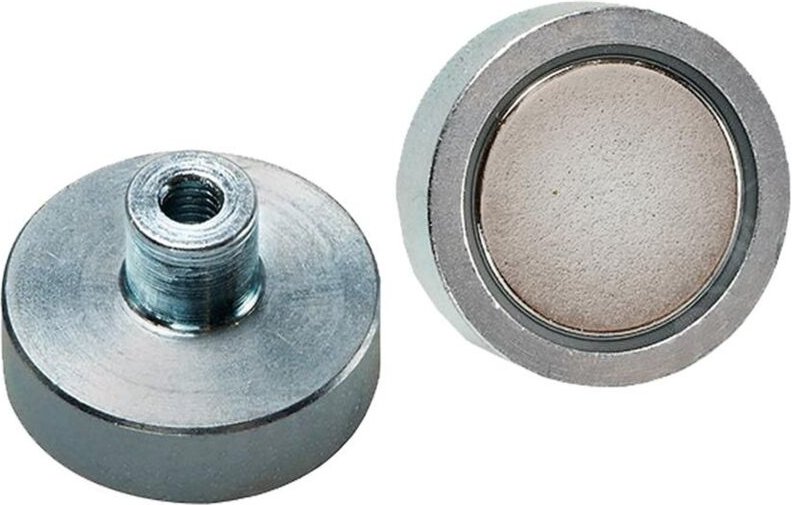 Beloh NdFeB-Flachgreifer mit Gewindebuchse 40 x 8,0 / 18,0mm