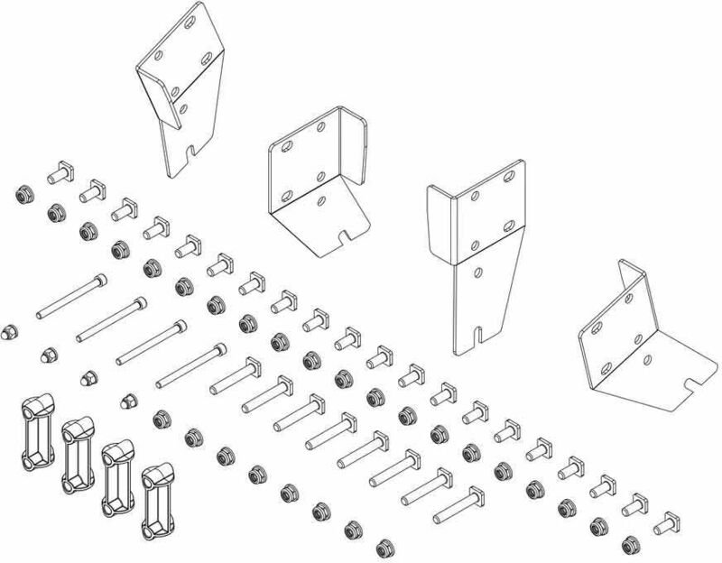 MUNK Montagesatz für Podesttreppe beidseitig begehbar