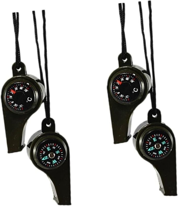 Ersatzteile Hochwertige Pfeife Multifunktionspfeife Mini Thermometer Survivalpfeife Außenthermometer 3 in 1 Survivalpfei...