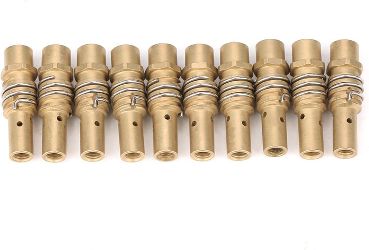 Ej.Life 4,3 Cm/1,7 Zoll Länge Schweißen, Schweißbrenner-Zubehör, Spitzenhalter, Gasdiffusoren, 10 Stück Spitzenhalter, M...