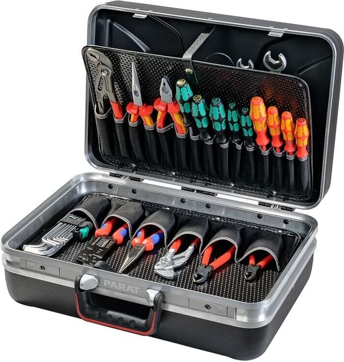 Werkzeugkoffer silver Style 27 genähte Einsteckfächer frei unterteilbar - Parat