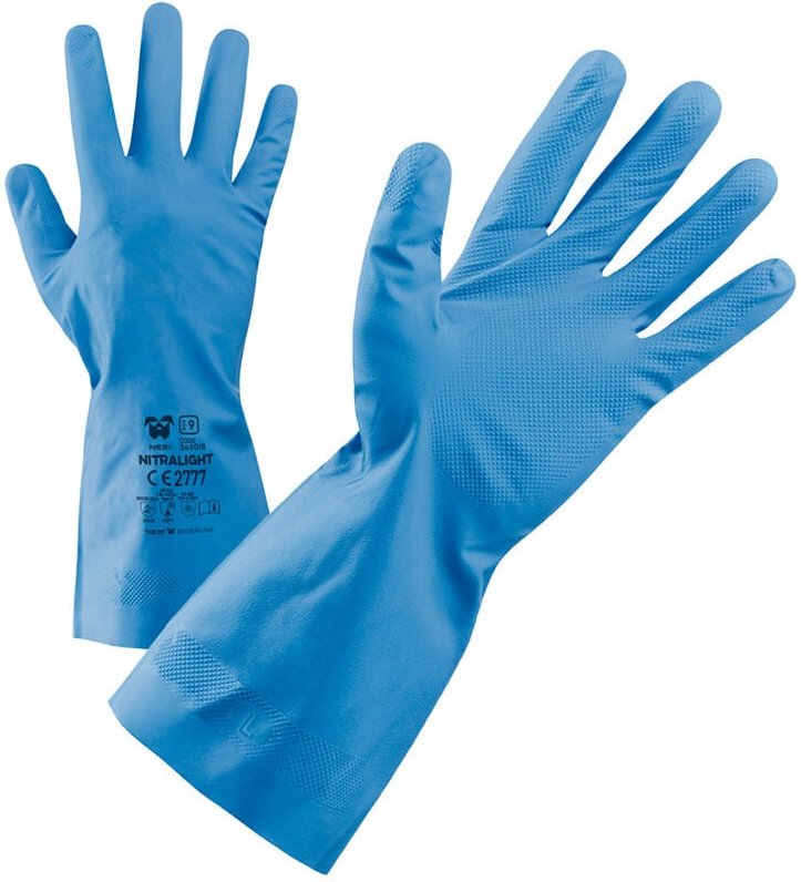 Nitralight Schutzhandschuhe - 8 (m) - Hellblau - Neri