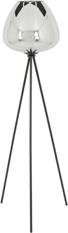 Stehlampe - Mayson - silber schwarz - glas - - Light&living