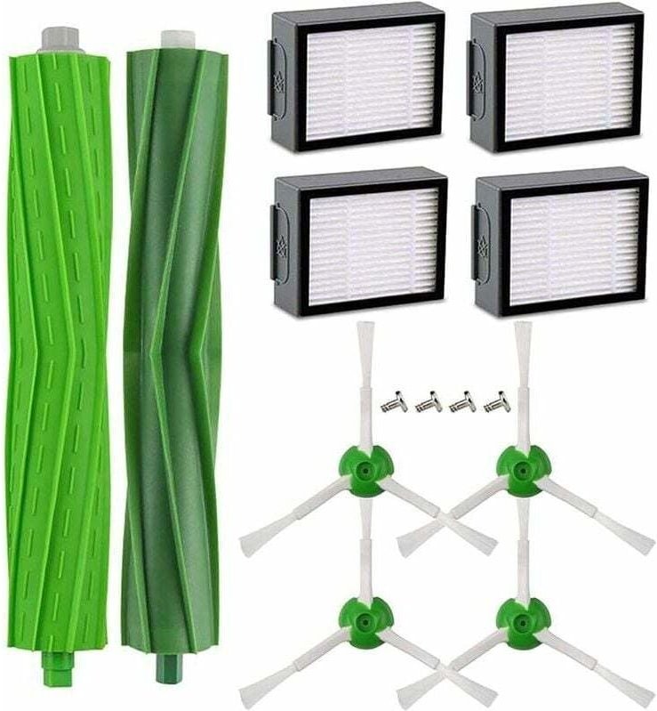 Zubehör-Ersatzset, kompatibel mit Staubsaugern der Serien iRobot Roomba i7, i7+, i7 plus und E5, E6 und E7, 14-teilig, L...