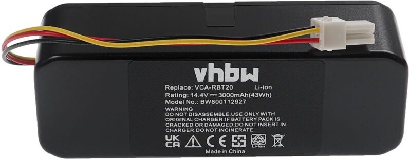Akku Ersatzakku Li-Ion 3000mAh (14.4V) kompatibel mit Samsung Navibot der VR-Series und kompatibel mit Samsung Navibot A...