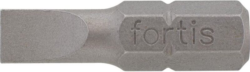 Bit zähhart 1/4' DIN3126 C6,3 Schlitz 4,5x0,6x25mm 10er Pack Fortis