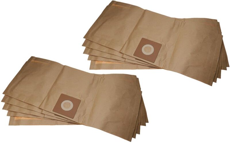 10x Staubbeutel kompatibel mit Kärcher nt 301 Staubsauger - 30cm x 40cm braun - Vhbw