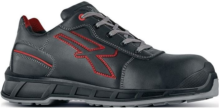 U-power - Sicherheitshalbschuh Billie Größe 41 w. 11 schwarz/rot S3S ci fo sr esd Glattleder