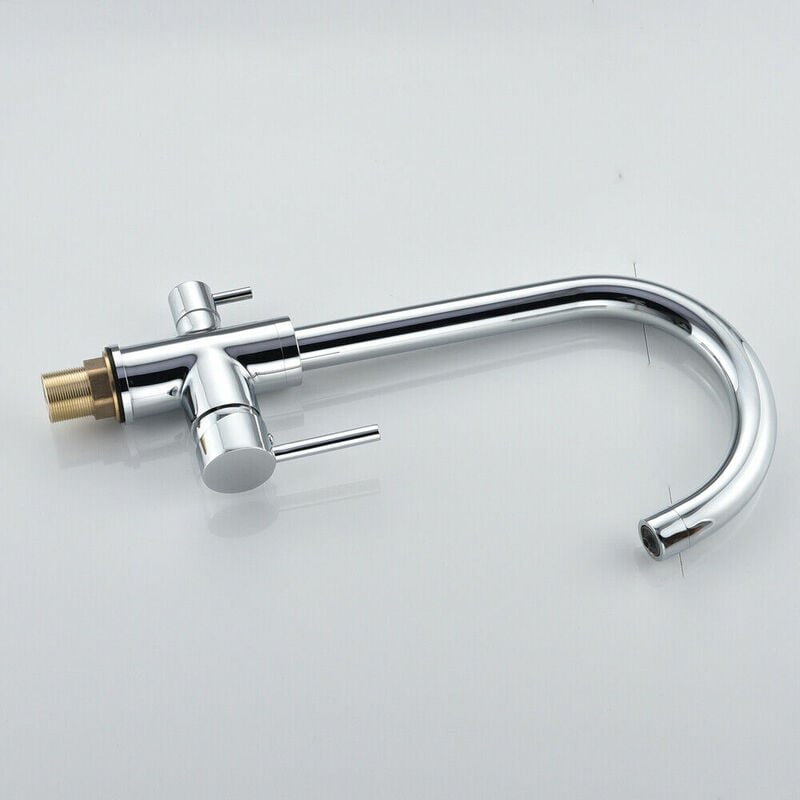 Küchenarmatur Küche Einhandmischer Waschtischarmatur W/ ABS-Bubbler Edelstahl Wasserhahn