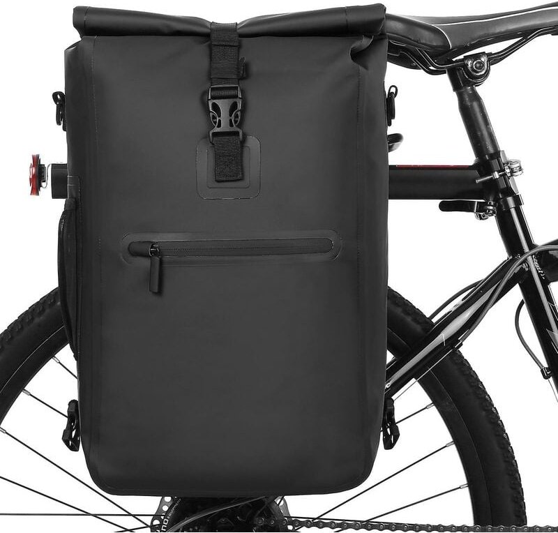 3-in-1 wasserdichte Fahrradtasche, Fahrrad-Gepäckträgertasche, Rucksack, Umhängetasche, Outdoor-Radfahren