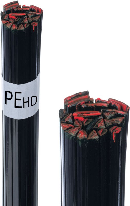 Rosfix Lötdraht PEHD – Schwarz 50 g Set Mix Formen 42 cm Band 8 mm Dreieck 3,5 mm Schmelz 260–310 °C