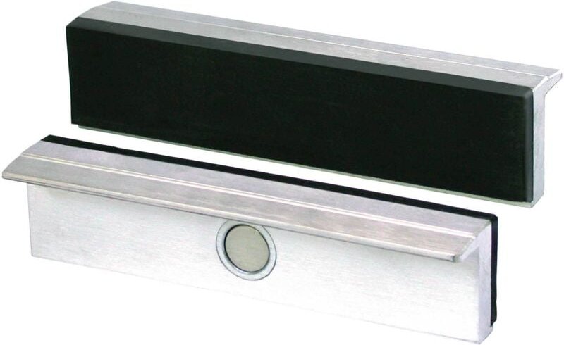 Schraubstockbacken Schutzbacken für Schraubstock 100 mm, Aluminium, Gummi - Heuer