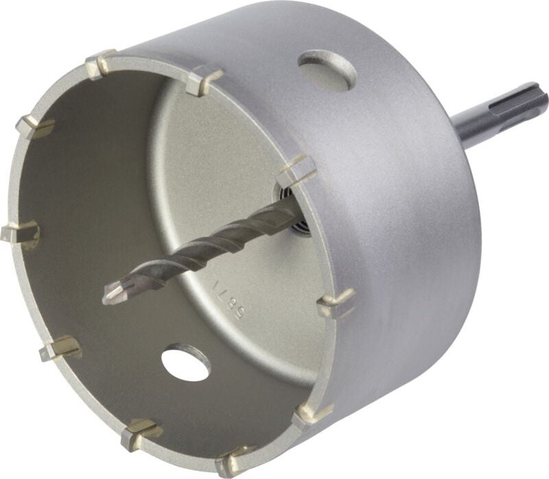 Hohlbohrkrone ø 105 mm inkl. sds Plus Spanndorn Hohlbohrkrone - Wolfcraft
