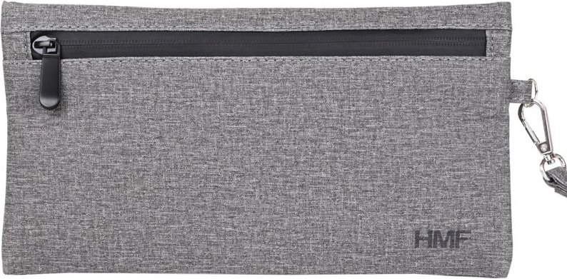 44212 Geruchsdichte Tabaktasche, Leckerlibeutel für Hunde, Polyester, Größe m, Grau - HMF