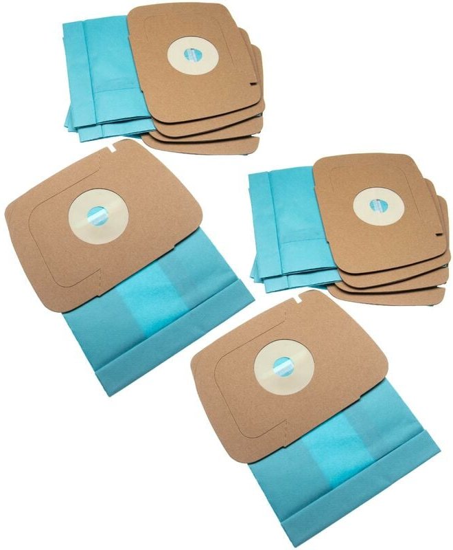 10x Staubsaugerbeutel Ersatz für Electrolux / MisterVac MV266 für Staubsauger - Papier, 21cm x 16,2cm Hellblau - Vhbw
