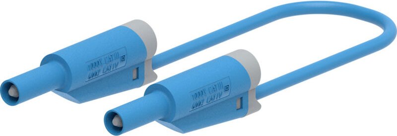 Electro Pjp - 2714-IEC-CD1-50BL Messleitung Steckanschluss 4 mm, Bananenstecker 50 cm Blau 1 St.