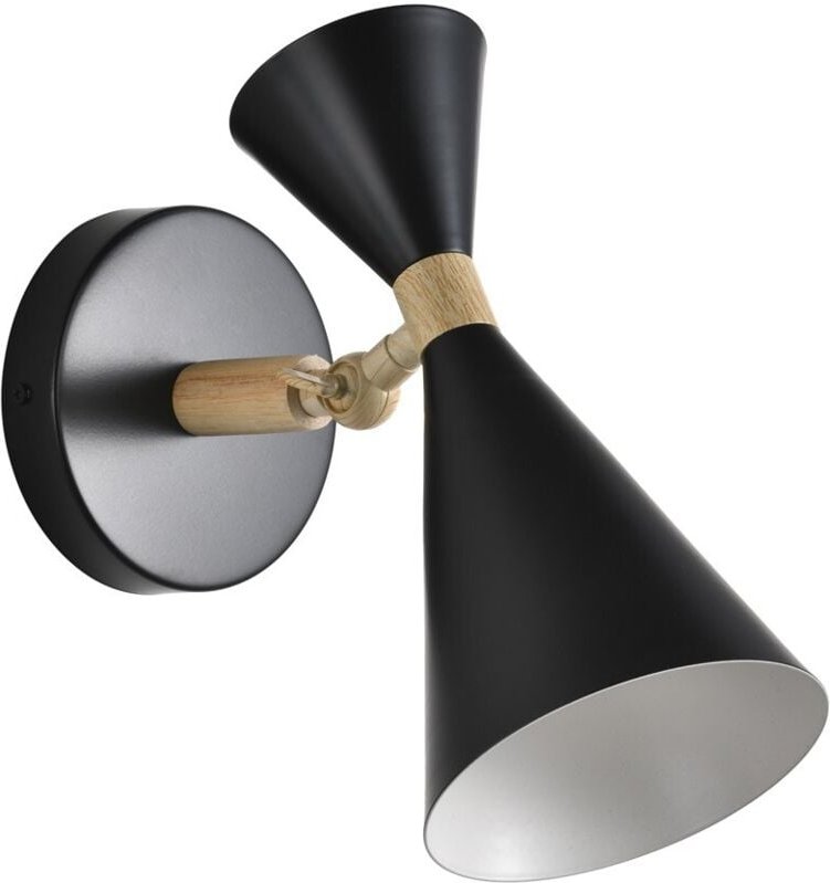 Luna Schwarze Wandleuchte 1xE27