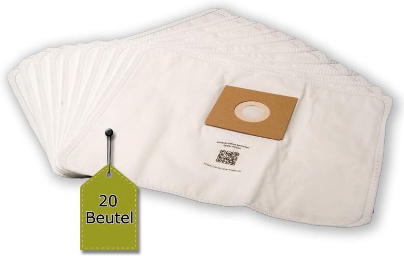EVendix Staubsaugerbeutel, 20 Stk + 2 Mikro-Filter kompatibel mit Privileg 201 156