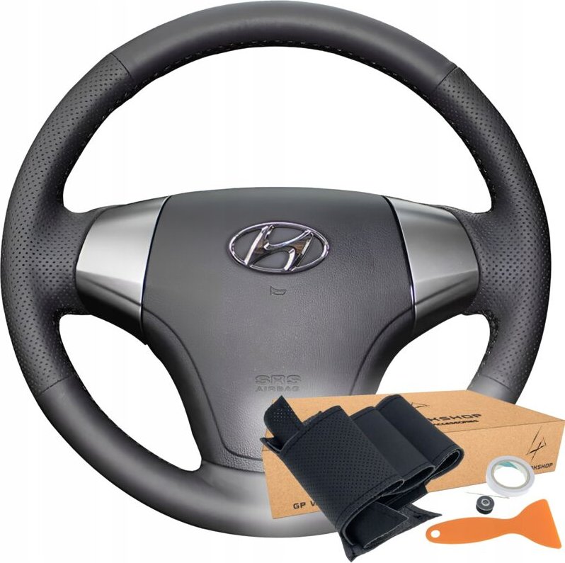Lederlenkradabdeckung, Ziermuster für Hyundai Elantra 2008–2010