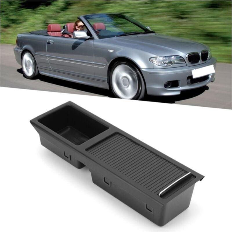 Passend für bmw E46 Mittelkonsolentablett, Auto-Mittelkonsolen-Stütztablett 51167038323 Auto-Innenraum-Aufbewahrungsbox,...