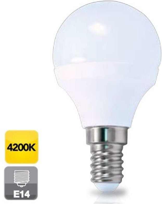 E14 5W sphärische LED Birne Tageslicht 4200K 470 lm GSC 2002346