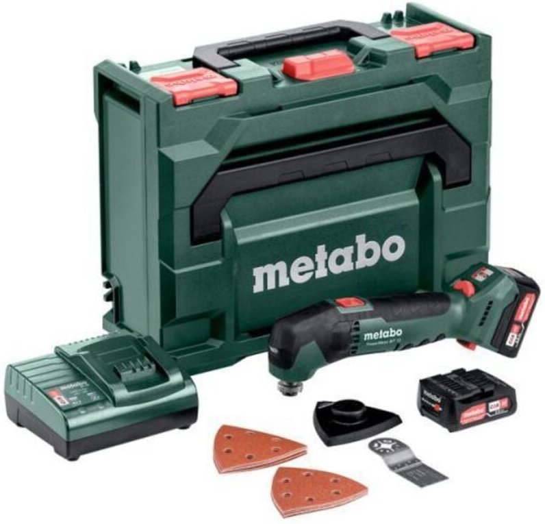 Metabo - Akku-Multitool PowerMaxx mt 12, incl. 2x Akku Li-Power 2 Ah, Ladegerät, Zubehör x