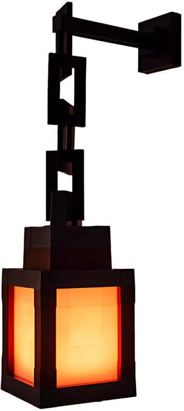 Vtizikl Veilleuse lanterne pixélisée, lampe d'ambiance murale LED 16 couleurs avec télécommande, lampe de table et mural...