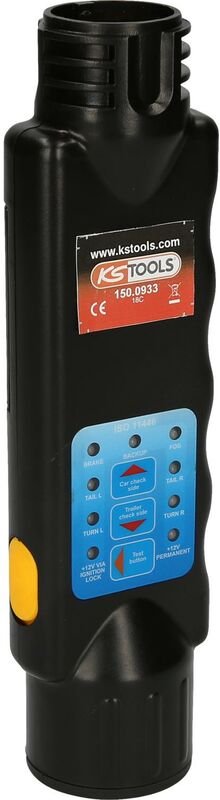 12V Zugwagentester / Prüfgerät für Anhängersteckdosen 13-polig