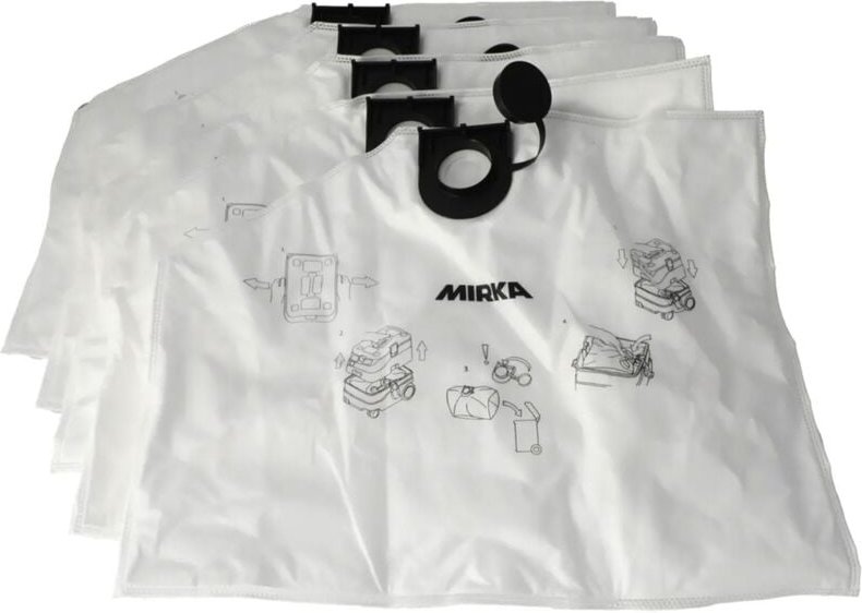 Staubsaugerbeutel aus Vlies für staubsauger Mirka dexos 1217 m afc (5 Stück)