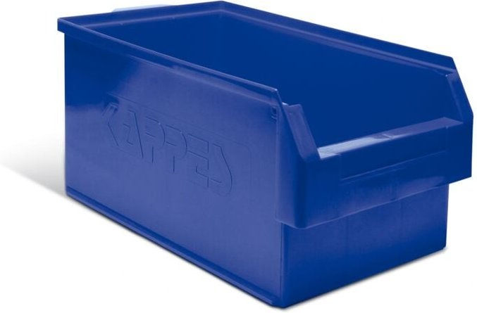 Sichtlagerkasten L500xB300xH250mm pe blau