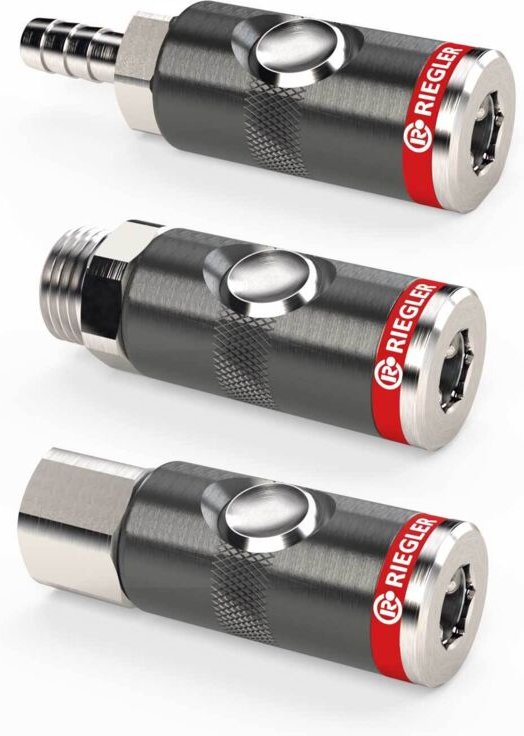 Druckknopf-Sicherheitskupplung nw 7,4 G3/8a drehbar - Riegler