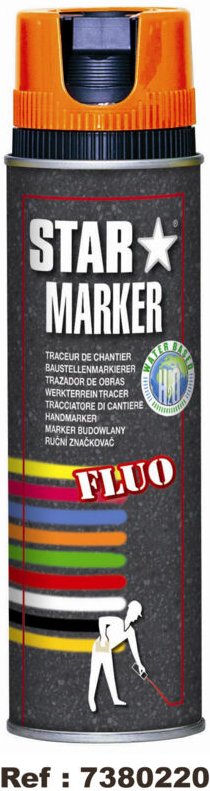 Temporäre Markierungsfarbe Fluoreszierendes Orange 500 ml OUTIFRANCE