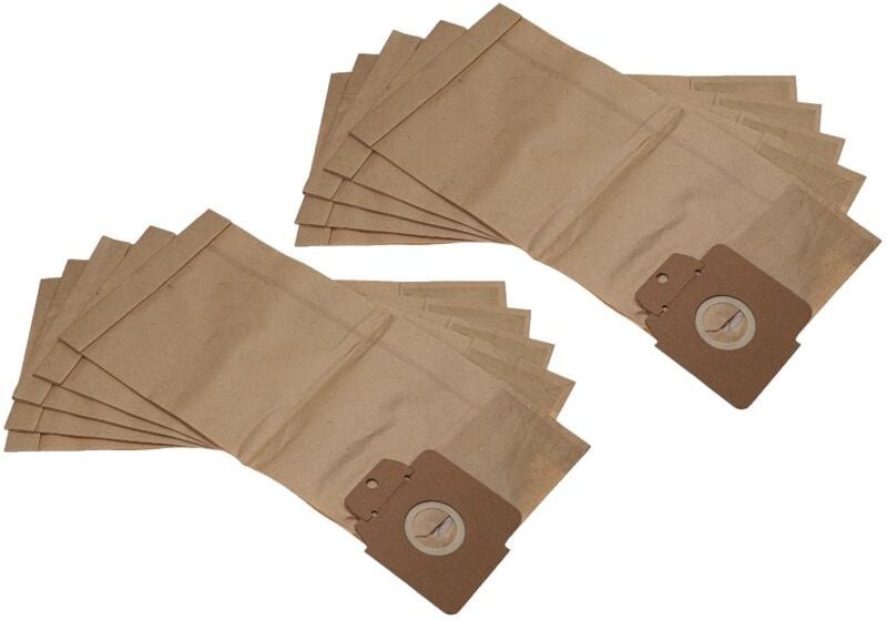 10x Staubbeutel Ersatz für Kärcher 6.904-305.0, 6.904-294.0, 4002667779448 für Staubsauger - 35cm x 16cm braun - Vhbw