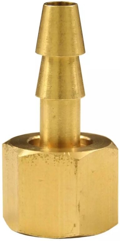 Druckluft Schlauchtülle Messing mit Überwurfmutter ig 1/4' für 9 mm Schlauch