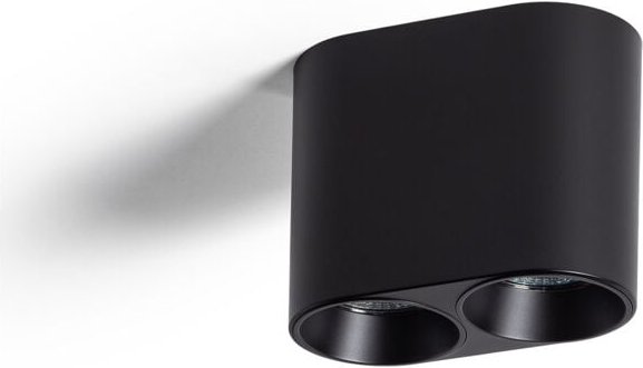 Deckenleuchte Rund Doppelt Traxim Schwarz