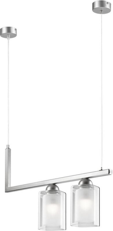 Lamkur Petra Stab-Pendel-Deckenleuchte Satin, 2x E27