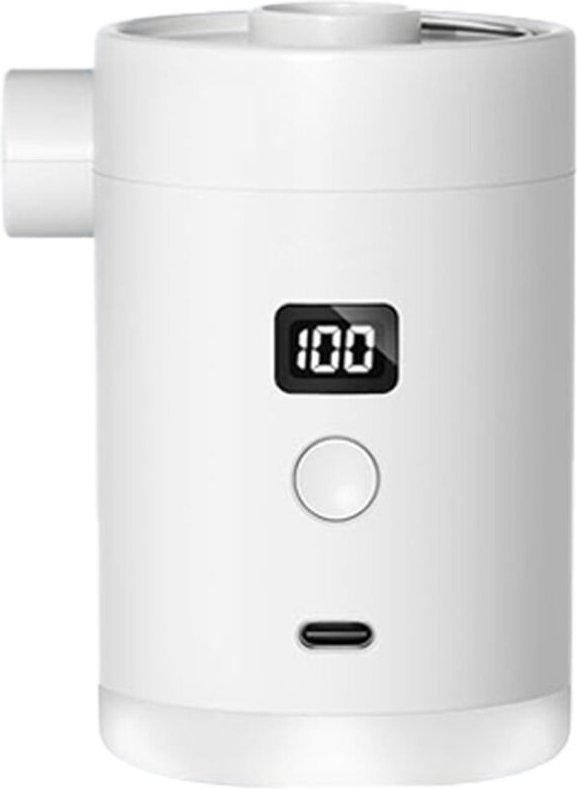 Elektrische Luftpumpe mit Akku: 4000 mAh wiederaufladbarer Akku, ultraschnelles Aufblasen und Entleeren, leichte Mini-tr...