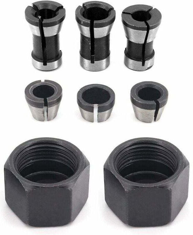 XVX - Bohrfutterkopf, Bohrfutter, 6 mm, 6,35 mm, 8 mm Kopf-Adapter-Konverter, 6 Stück