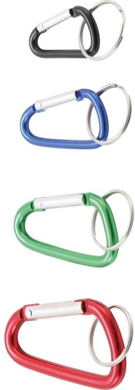 Schlüsselbund-Karabinerhaken-Satz 4-tlg.