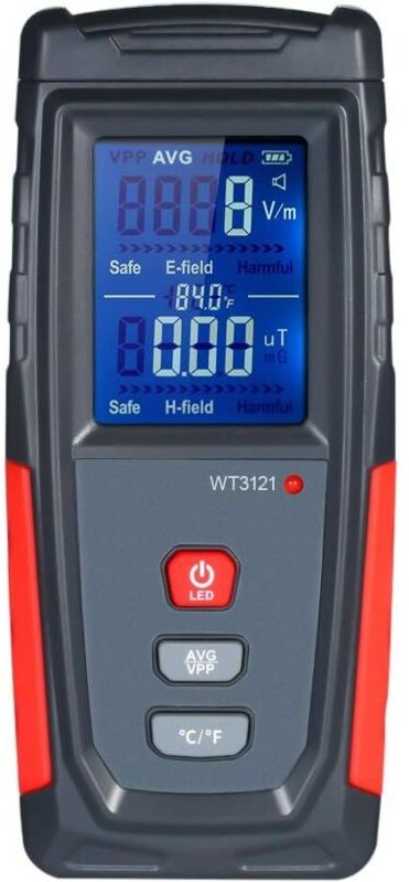 Elektromagnetischer Strahlungsdetektor EMF-Messgerät Mini-Hochpräzisionsdosimeter Handgefertigtes digitales LCD