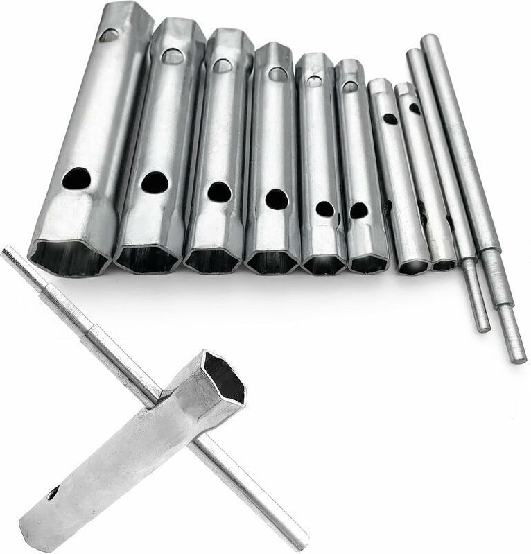 Rohrschlüssel 6 bis 22 mm, Rohrschlüssel, Zündkerzenschlüssel zum Einschrauben von Zündkerzen, Demontage/Montage von Was...