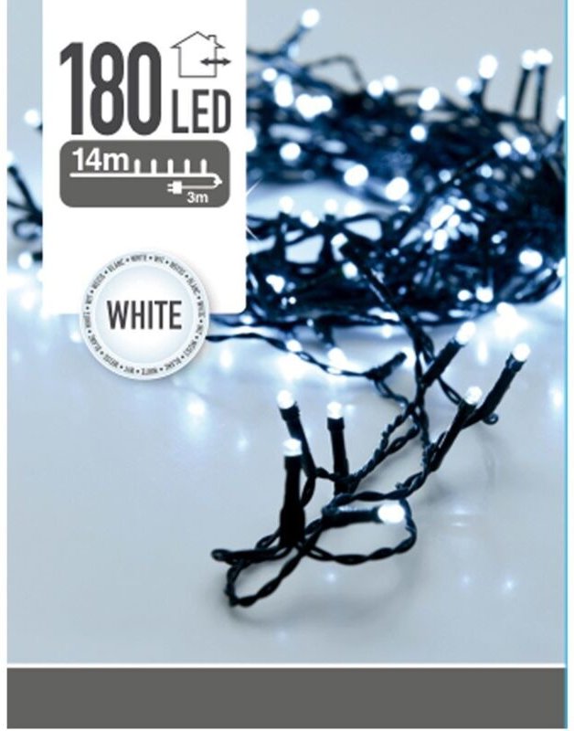 Feststehende Girlande 180 Leds weiß kalt 220v 16,5m ip44