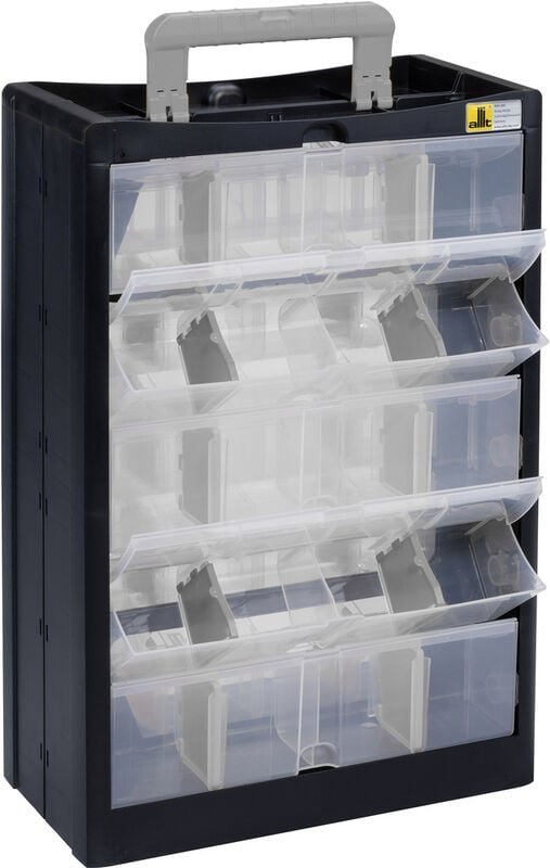 466260 Kleinteilmagazin VarioPlus DrawBox c 40 (b x h x t) 300 x 465 x 155 mm Schwarz, Grau - Allit