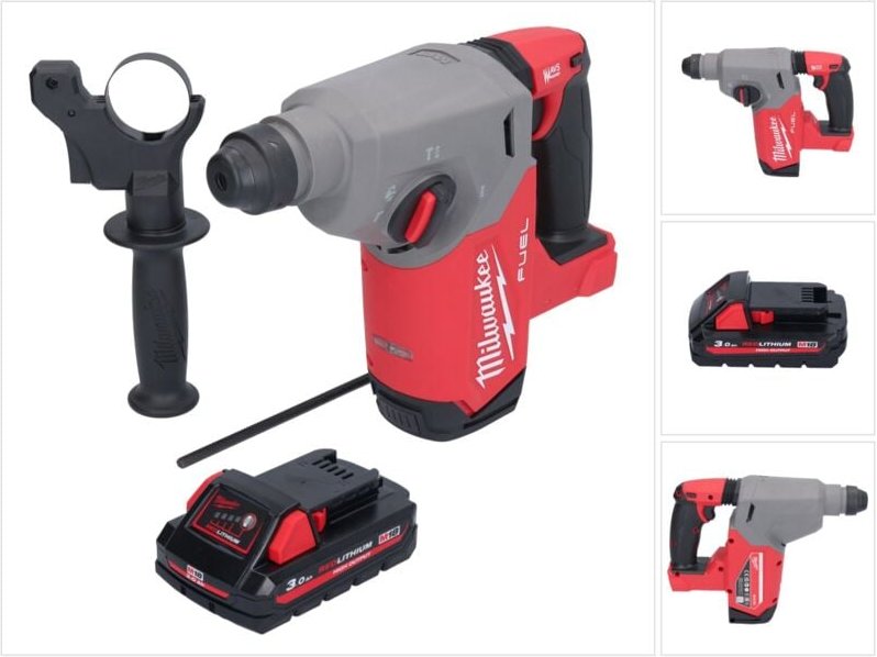 Thumbnail - Milwaukee M18 FH-301 Akku Bohrhammer 18 V 2,5 J SDS plus Brushless + 1x Akku 3,0 Ah - ohne Ladegerät