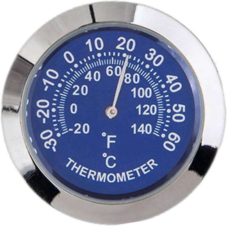 Ersandy - Auto-Auto-Fahrzeug-Thermometer/Hygrometer-Uhr, Mini, klein, klassisch, Armaturenbrett-Thermometer, Auto, coole...