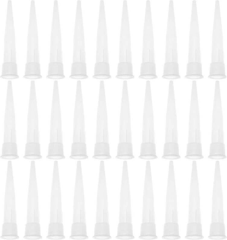 30-teiliges Set: Hülse, Hülsenkopf, Silikondüse, Zylinderdüse, Kartuschenpistolendüse, Klebedüse