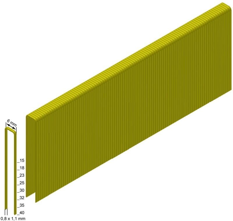 Prebena - ES30CNKHA Klammern Heftklammern Typ es 5200 Stück 30 mm verzinkt geharzt
