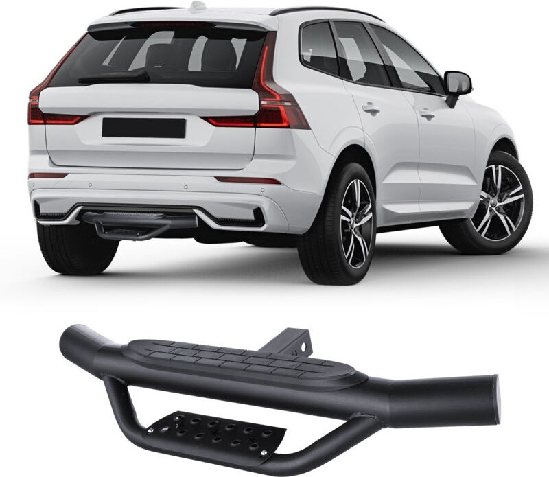 Anhängerkupplungsstufe für 2-Zoll-Empfänger, robuste Stahlkonstruktion mit 350 Pfund Tragkraft, Heckstoßstangenschutz mi...