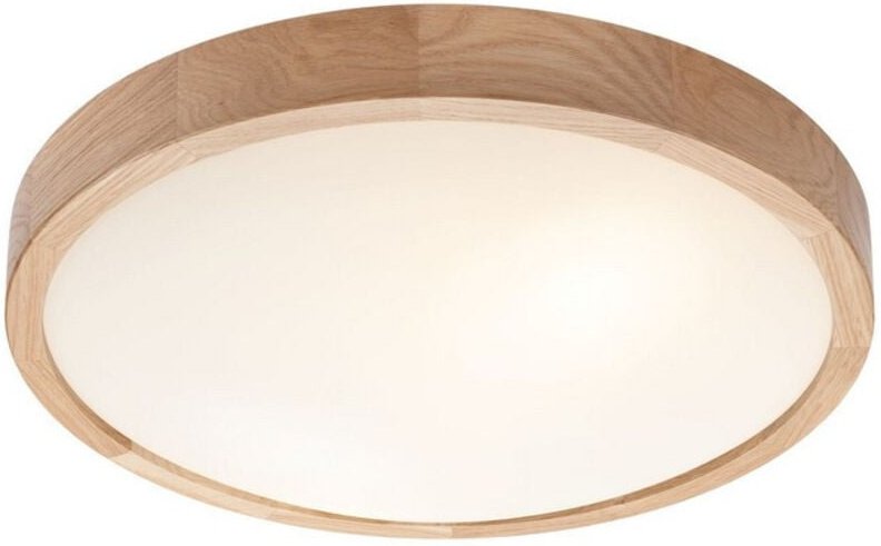 Lamkur Lighting - Lamkur Simple Flush Deckenleuchte Eiche, 2x E27